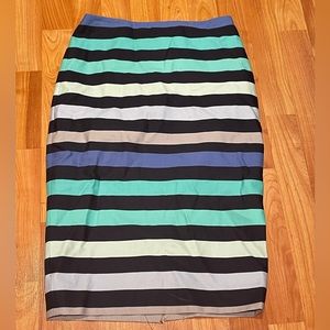 The Limited Striped Pencil Skirt Size 0